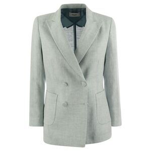 Saulina Women Assunta - Double-Breasted Linen Jacket